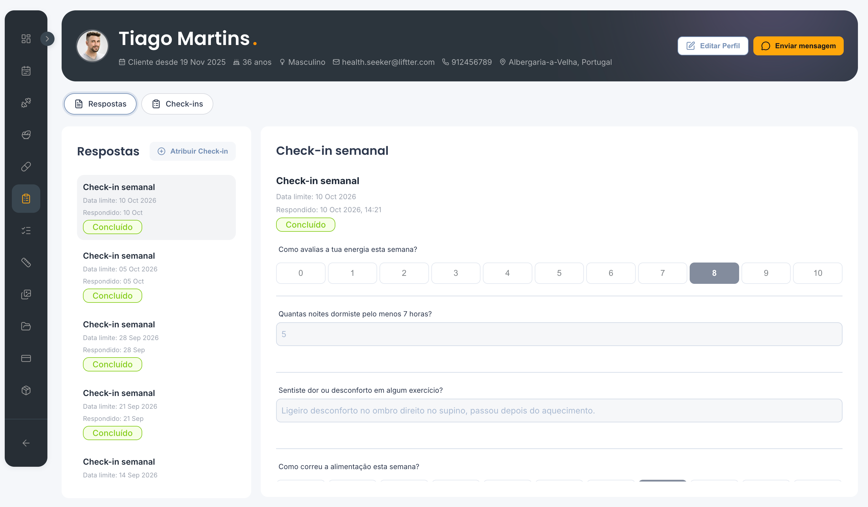 Les questionnaires dans le tableau de bord